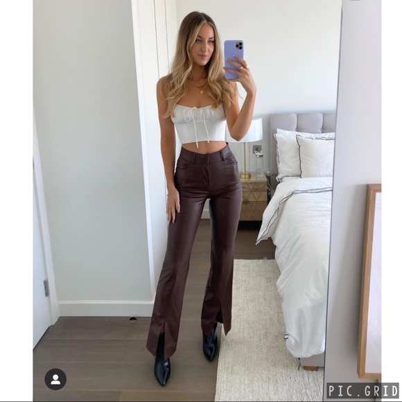 Zara faux leather pants - Picture 12 of 17